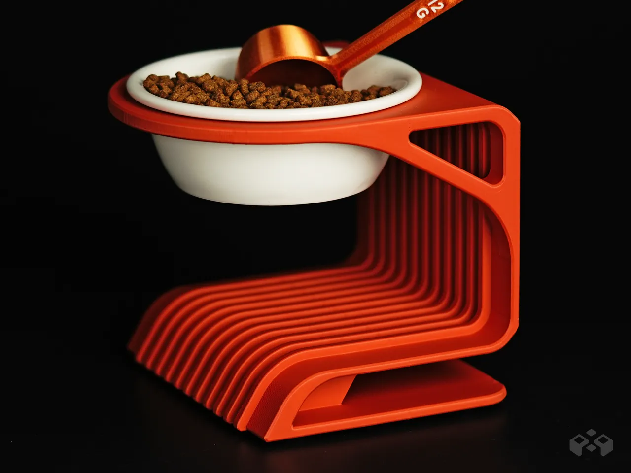 Onami Pet Food Bowl Raiser Stand view 2