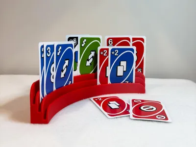 Triple tier playing card holder