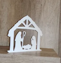 Silhouette de crèche de Noël — photo 2
