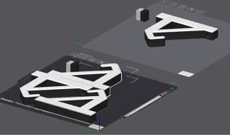 Frosted Snow Ski Hanger
