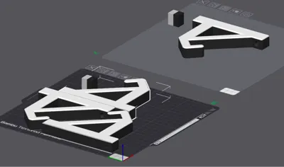 Frosted Snow Ski Hanger