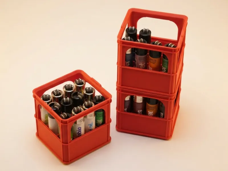 Box per accendini clipper, stile cassetta acqua