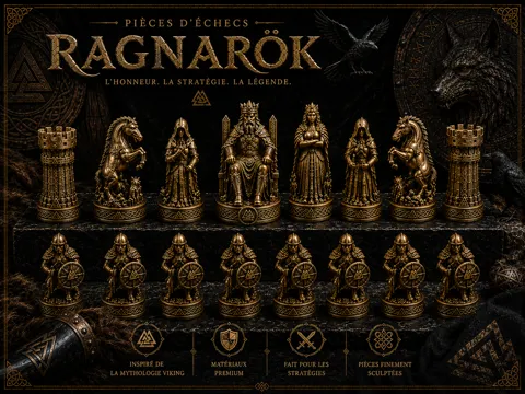 Tapa o cubierta: Pièces d’échecs Ragnarök Vikings — referencia de MakerWorld