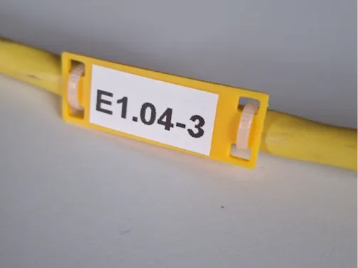 Parametric cable label, customizable