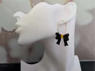 Boucles d'oreilles "Noeud de ruban"