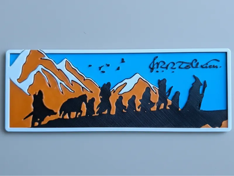 Fellowship of the ring bookmark, Lord of the Rings