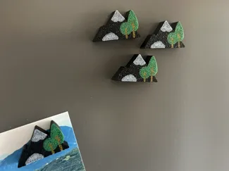 Mini Mountain Fridge Magnet