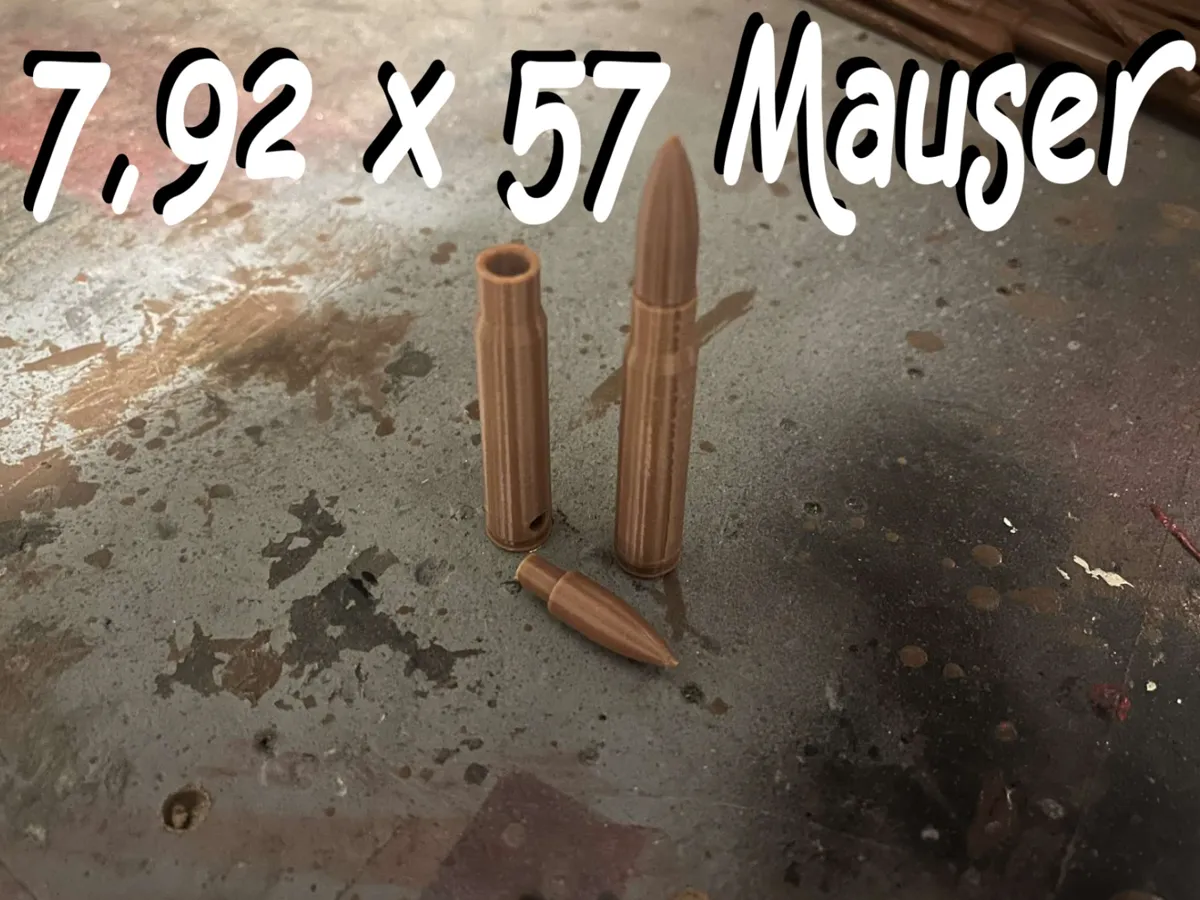 Cartouches Mauser 7,92x57 factices