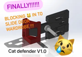 Cat defender (for Sliding door wardrobe)