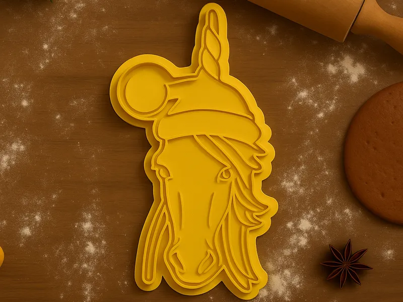 Keksausstecher Einhorn Weihnachten