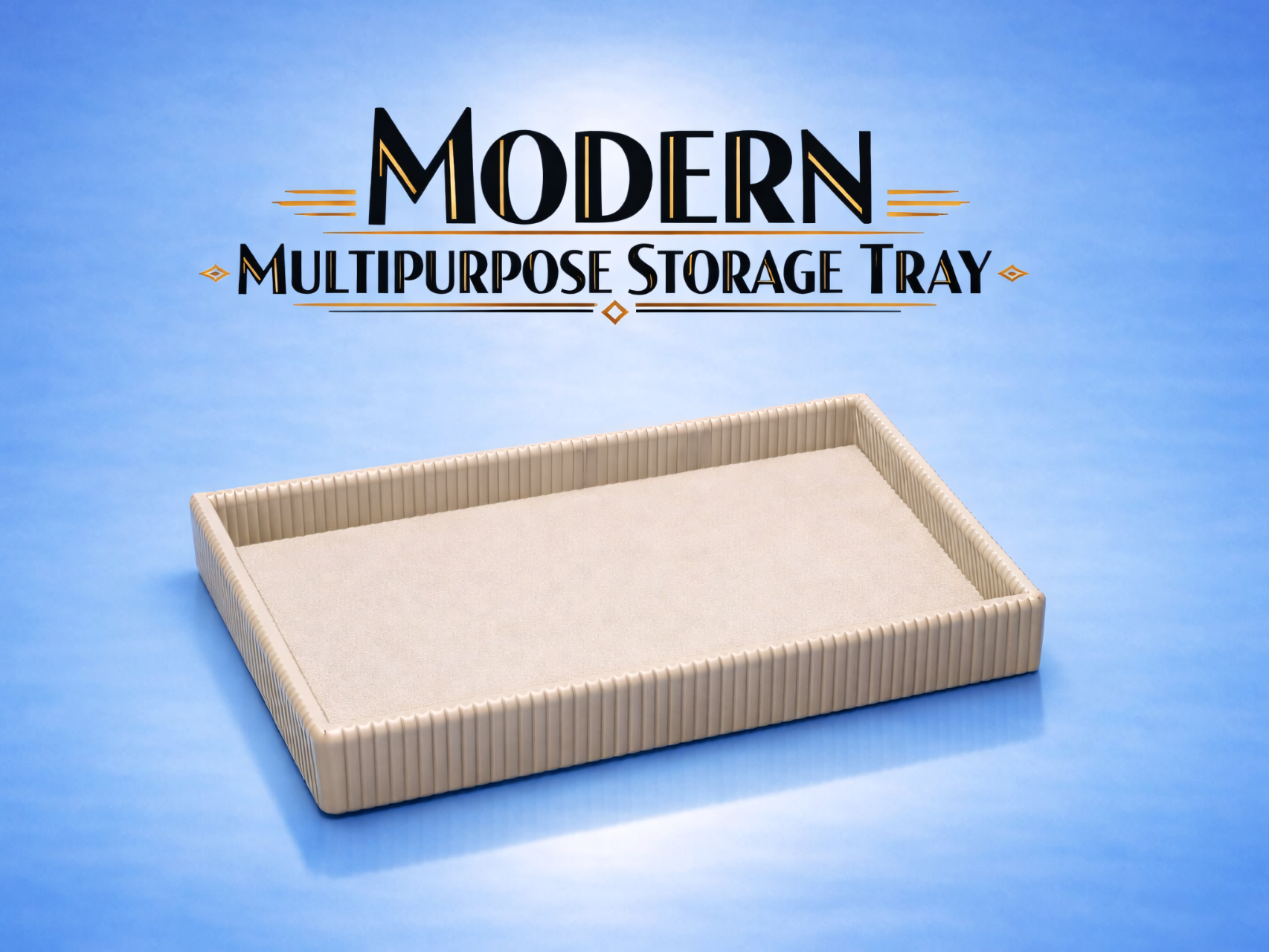 Miniatura 1 do modelo 3D Modern Rectangular Storage Tray