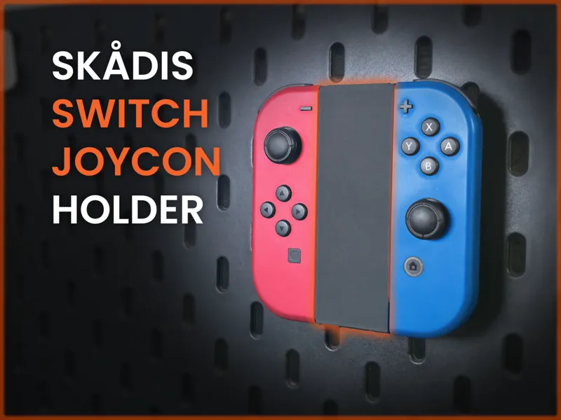Nintedo Switch Joycon Holder | IKEA Skådis