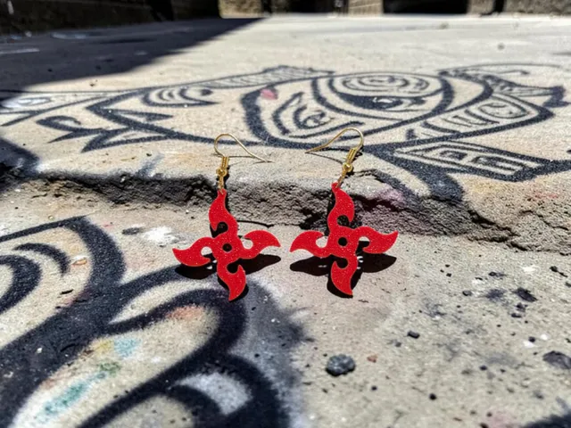 Shadow blade earrings