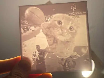 Basketball Cat Lithophane
