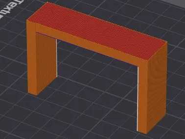 Overhang and suport test