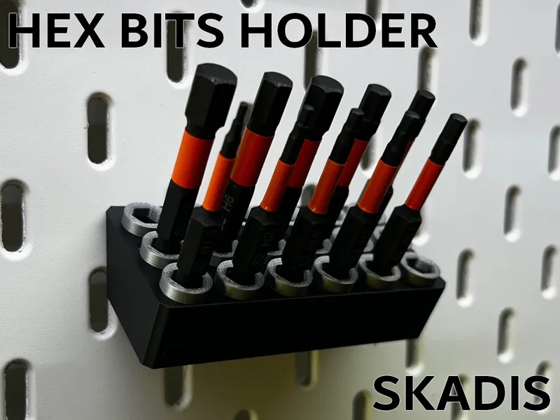 HEX Bits holder for Skadis panels