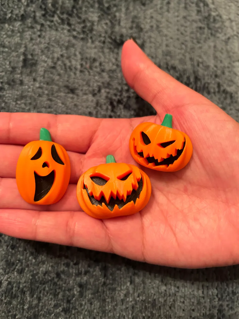Spooky Trio Pumpkins Fridge Magnets by Tom.zrk - MakerWorld