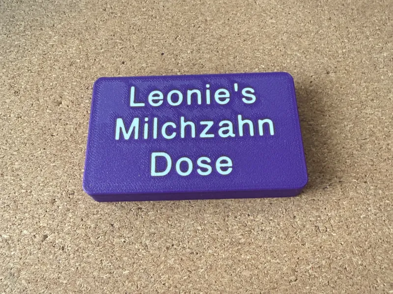 Zahndose , Persönlich, Handlich, mit Zange