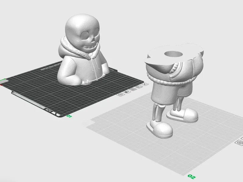 Sans Skeleton Figure – Blank Version
