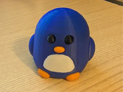 Simple Geometric Penguin (Three-Color)