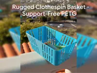 Rugged Clothespin Basket - Fuzzy PETG Edition A1
