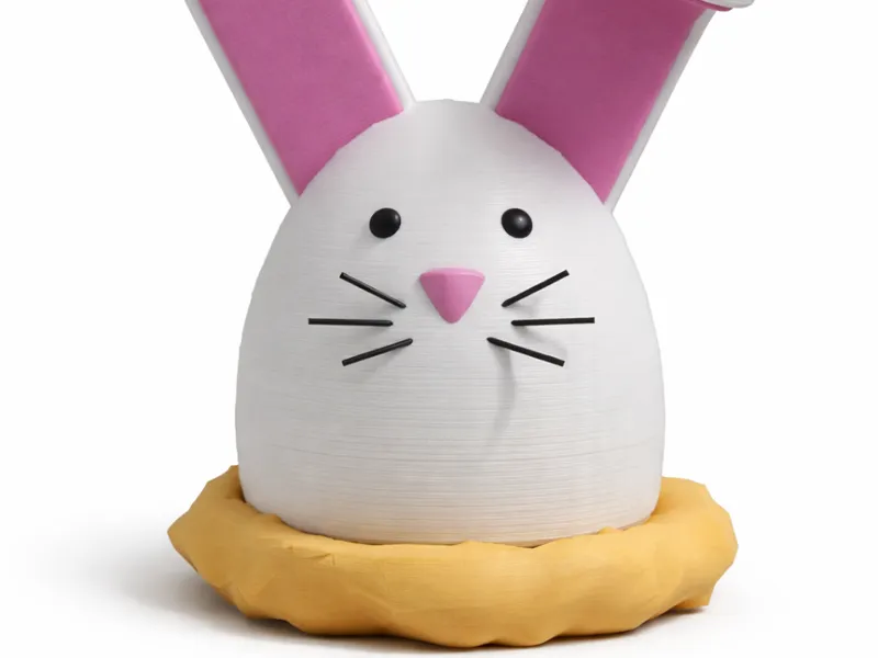 Cute Bunny in Nest – Easy 3D Print