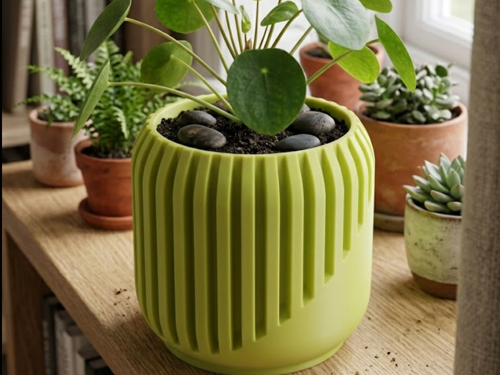 MODERN RIBBED PLANTER