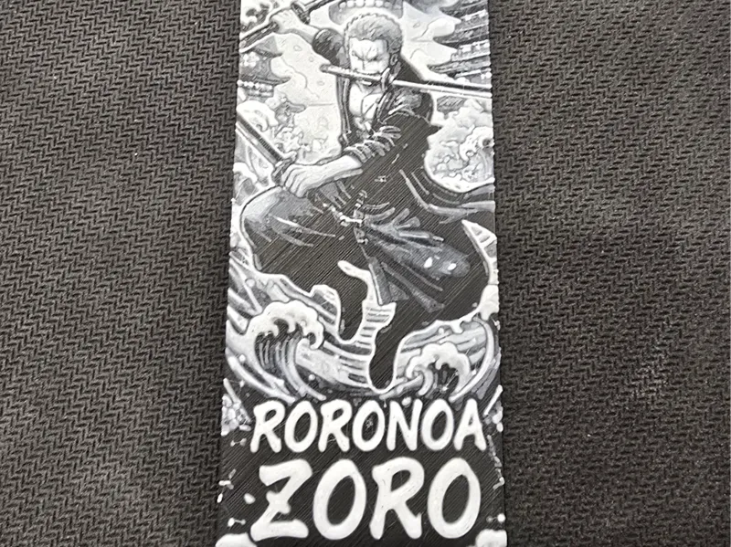 Roronoa Zoro – One Piece | 3D Relief Bookmark