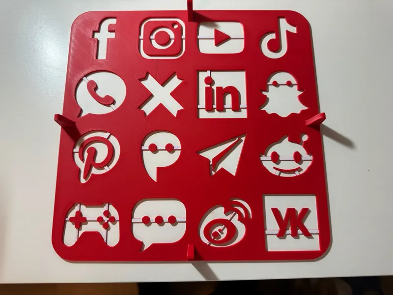 Stencil Logo Social Network