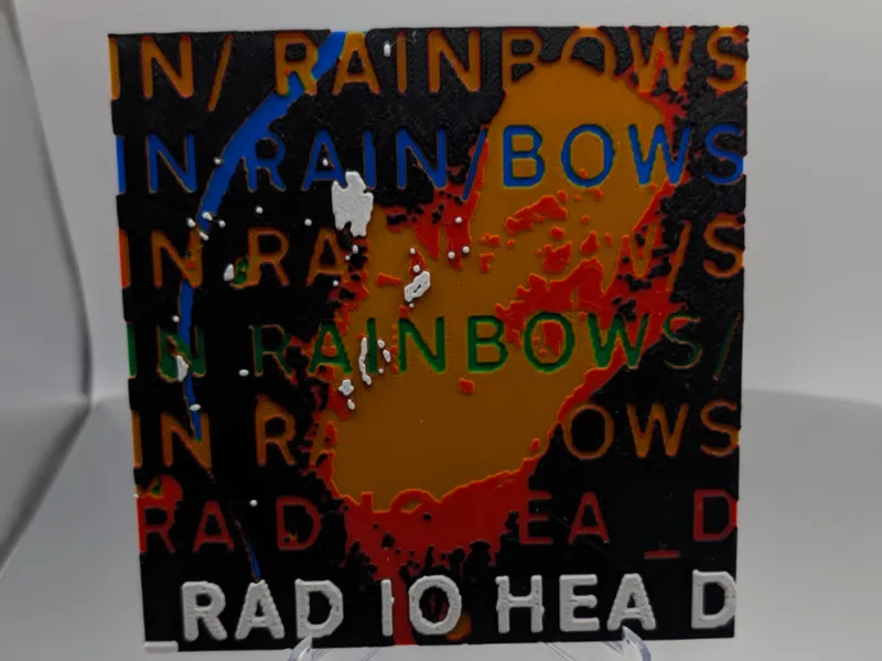 Radiohead In Rainbows Album Cover 2.5D Print