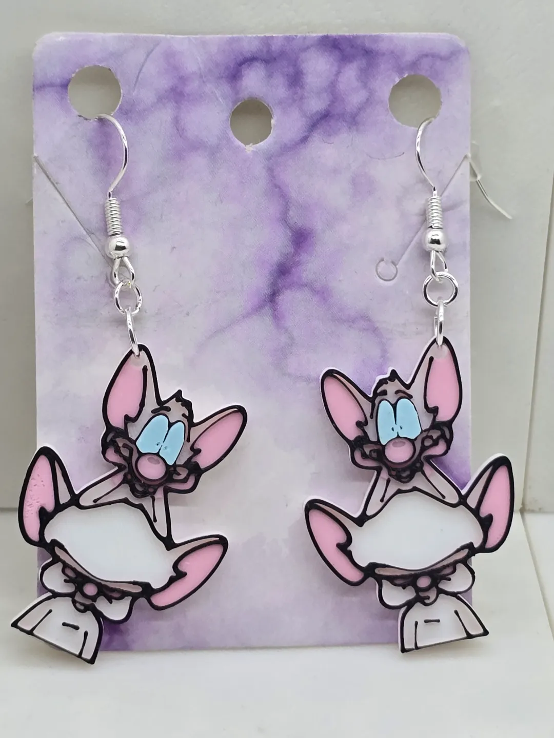 Pinky and the Brain Earrings view 3