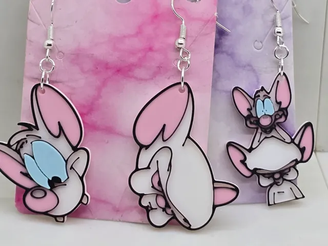 Pinky and the Brain Earrings