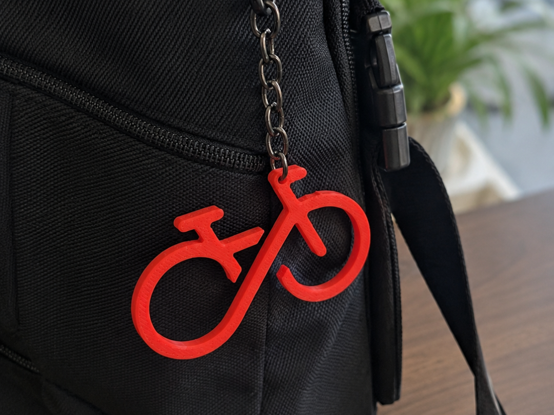Minimal Bicycle Keychain