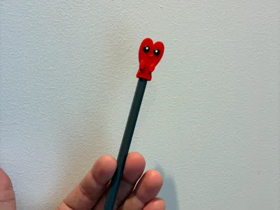 Heart Pencil topper (NO AMS)