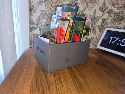 Garden Seed Box - With Dividers