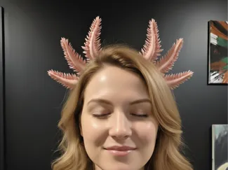 Axolotl gills headband