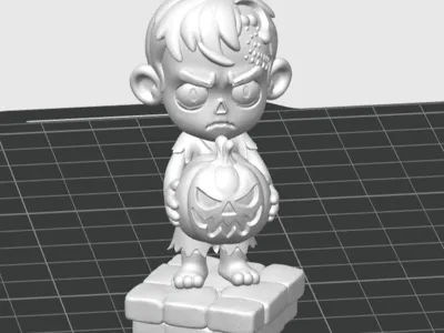 Zombie with Pumpkin
