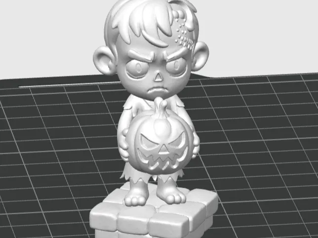 Zombie with Pumpkin