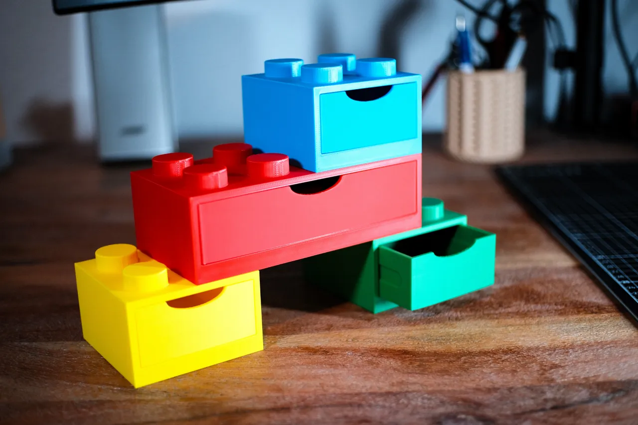 Brick Stackable Desk Boxes view 4