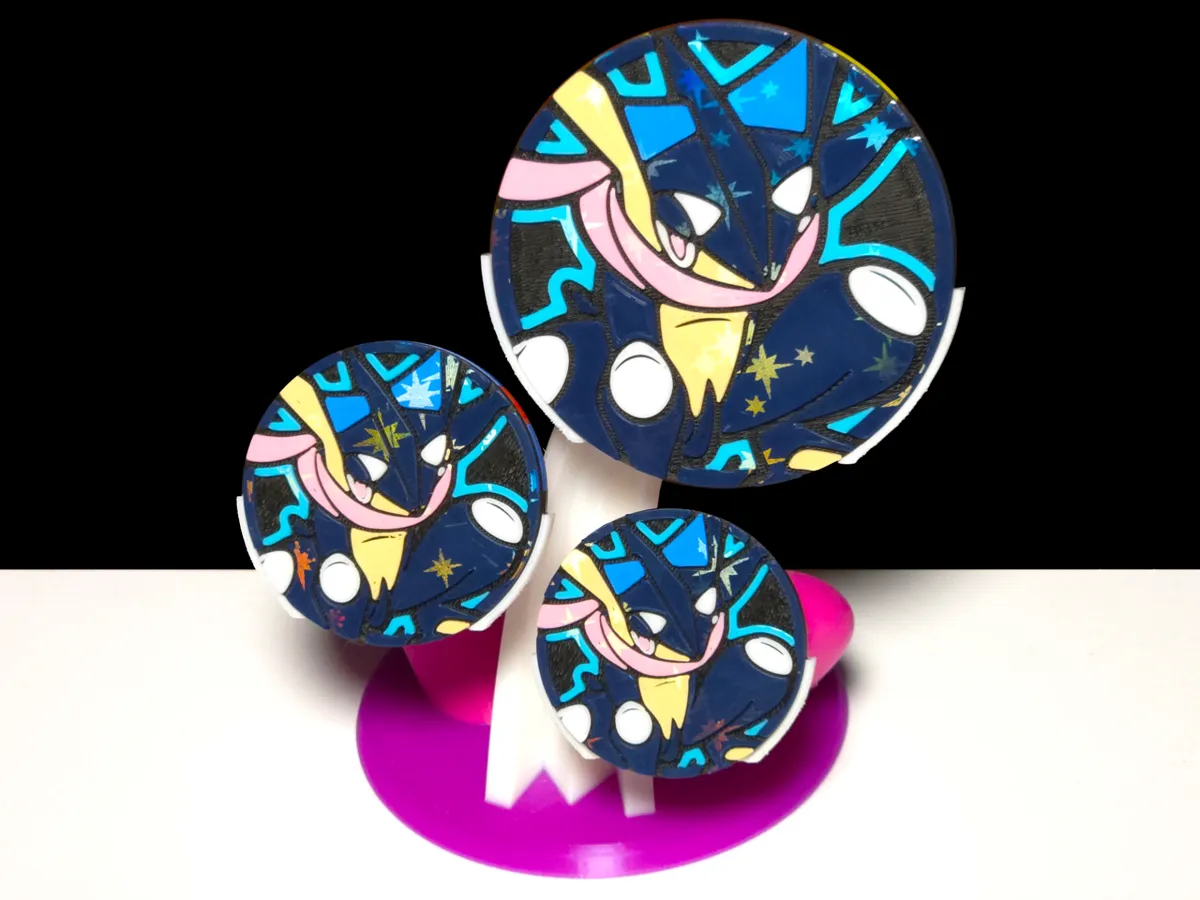 甲贺忍蛙 코인 (宝可梦 TCG 포켓) - 무료 3D 프린트 모델 - MakerWorld