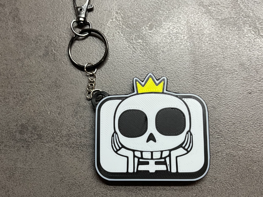 Skeletons from Clash Royale keychain