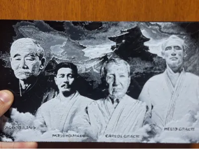 Hueforge Frame of Gracies, Kano and Count Koma.