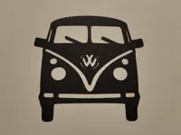 Silhouette murale Combi Volkswagen T1 — photo 2