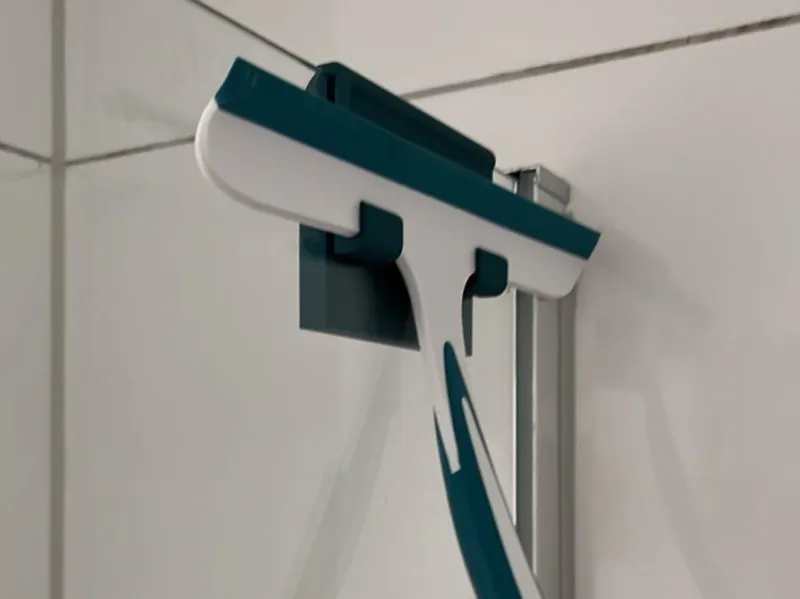 Shower wiper holder