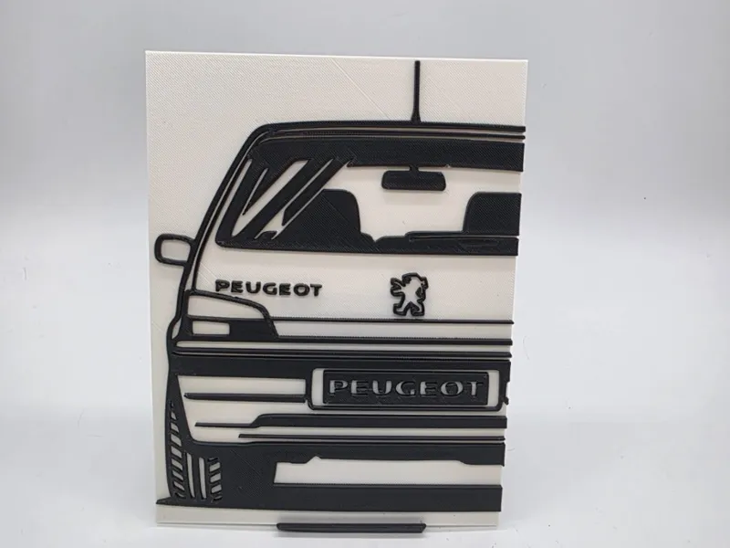 2D Wall Art Peugeot 106 Xsi MK1