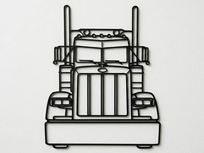 Peterbilt 379 Front Wall Art