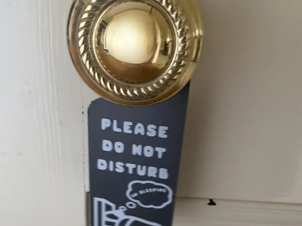 Do Not Disturb Travel Sign V2 - Free 3D Print Model - MakerWorld
