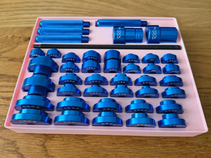 Gridfinity bearing press tool storage