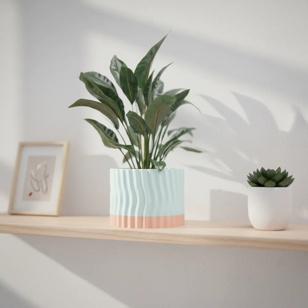 Planter With Drip Tray - Free 3D Print Model - MakerWorld