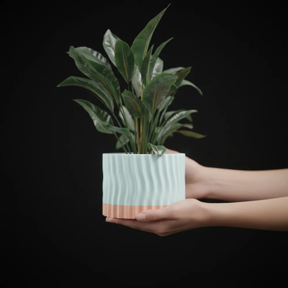Planter With Drip Tray - Free 3D Print Model - MakerWorld